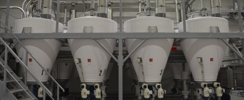 De productielijn is opgebouwd uit vier verschillende systemen.