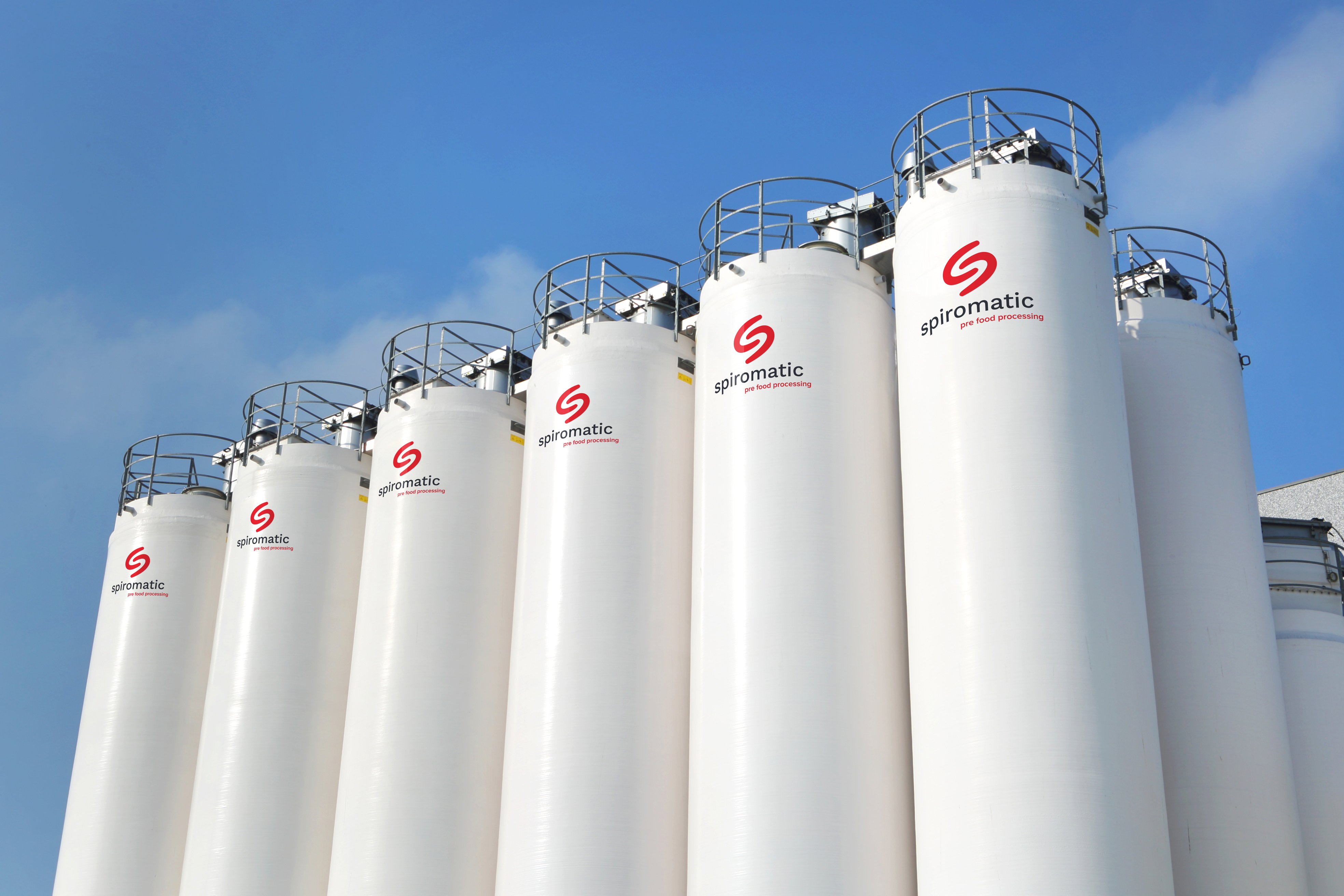 Outdoor GRP bulk silo